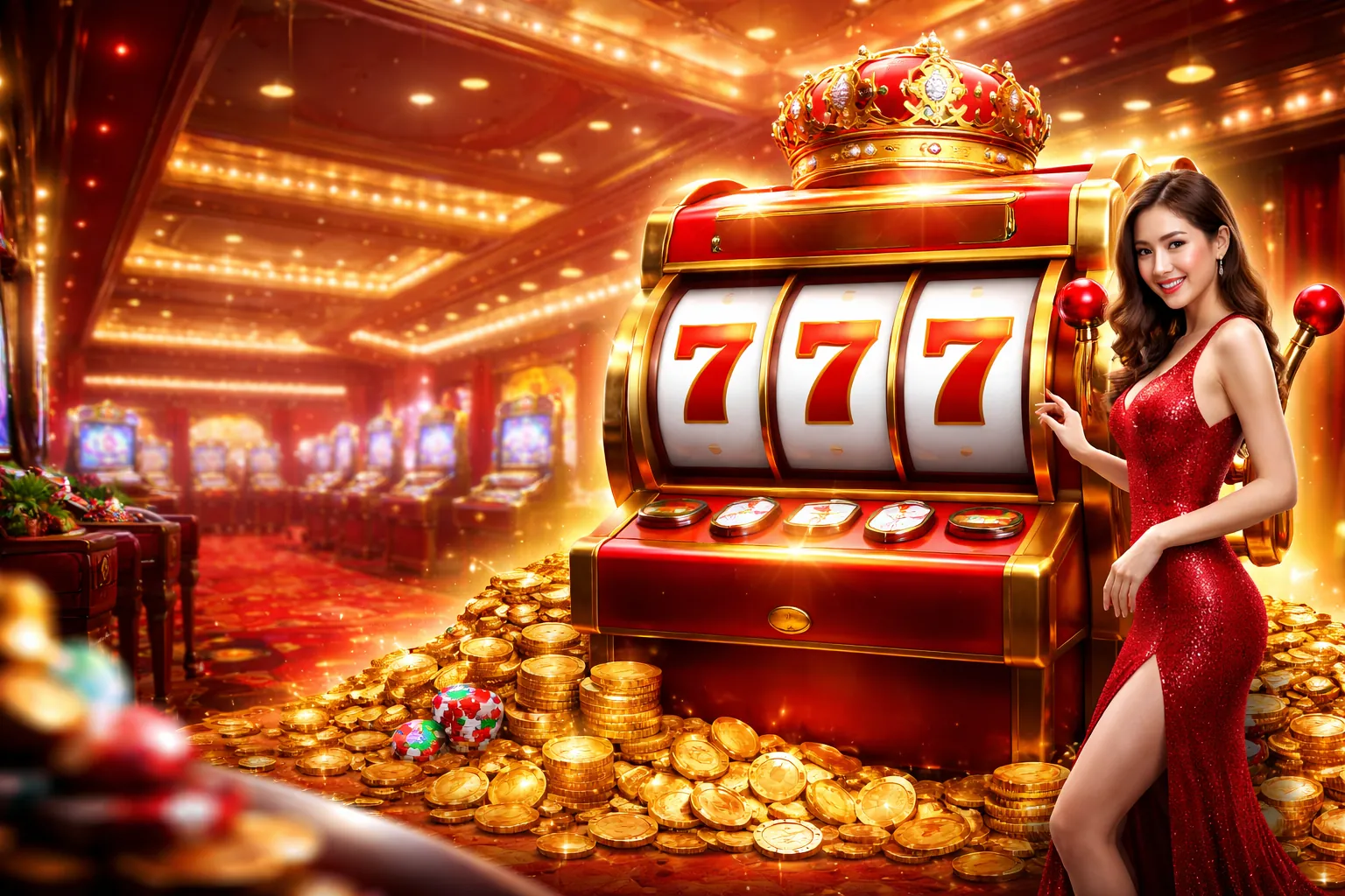 Hình ảnh chính trò chơi Slot f18678 Android với nhiều biểu tượng may mắn và tiền thưởng lớn